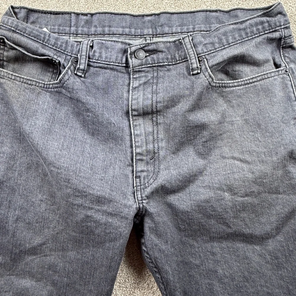 Levi's 514 Mens 36x27.5 (tag 38x30) Gray‎ Straight Fit Jeans